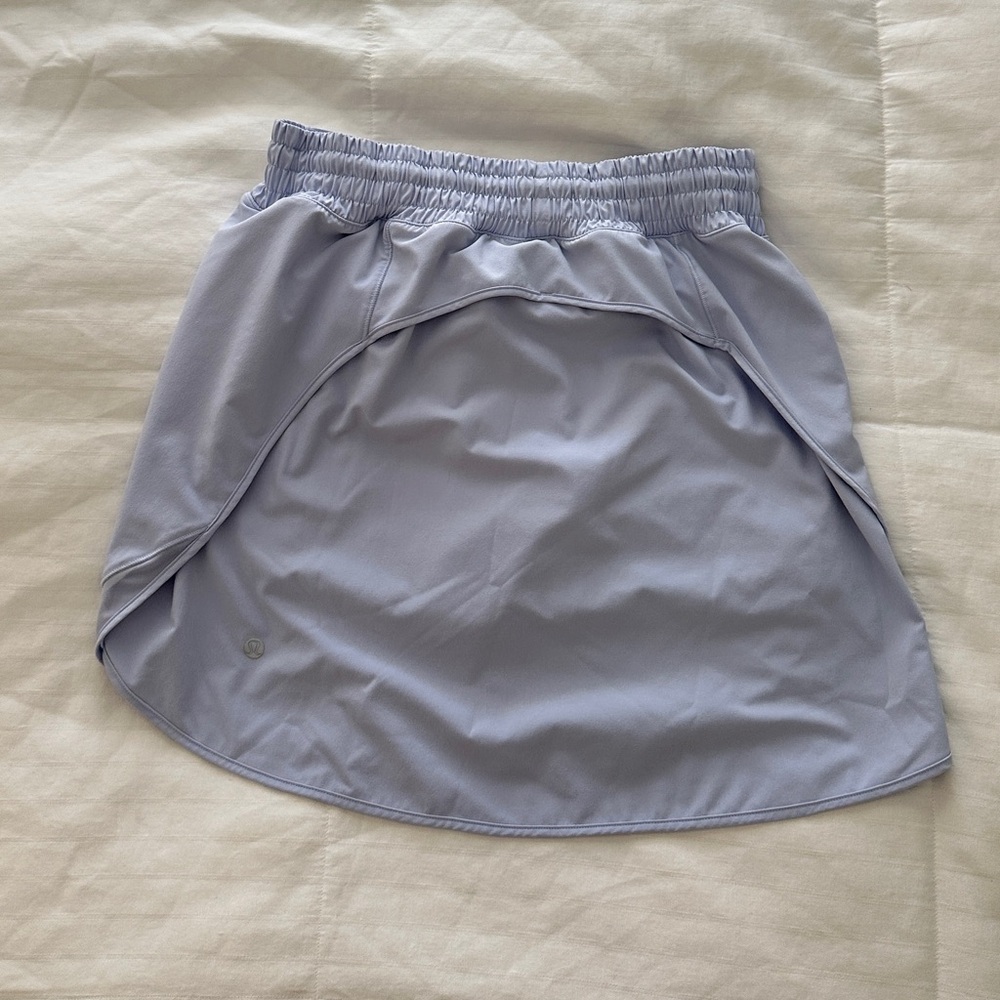 Light blue Lululemon Hotty Hot High-Rise Skirt